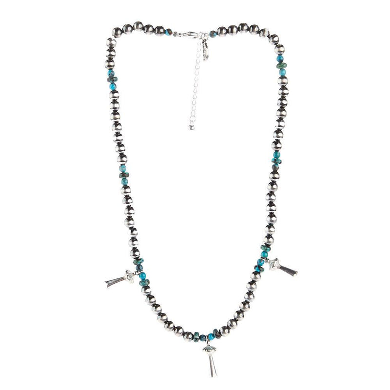 Navajo Pearl with Squash Choker Necklace