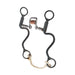 8in Cheek Smooth Square Port Copper Rings Bit with Solid Bead Mouth Piece