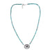 Turquoise Tube with Concho Necklace