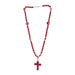 Coral Cross Necklace