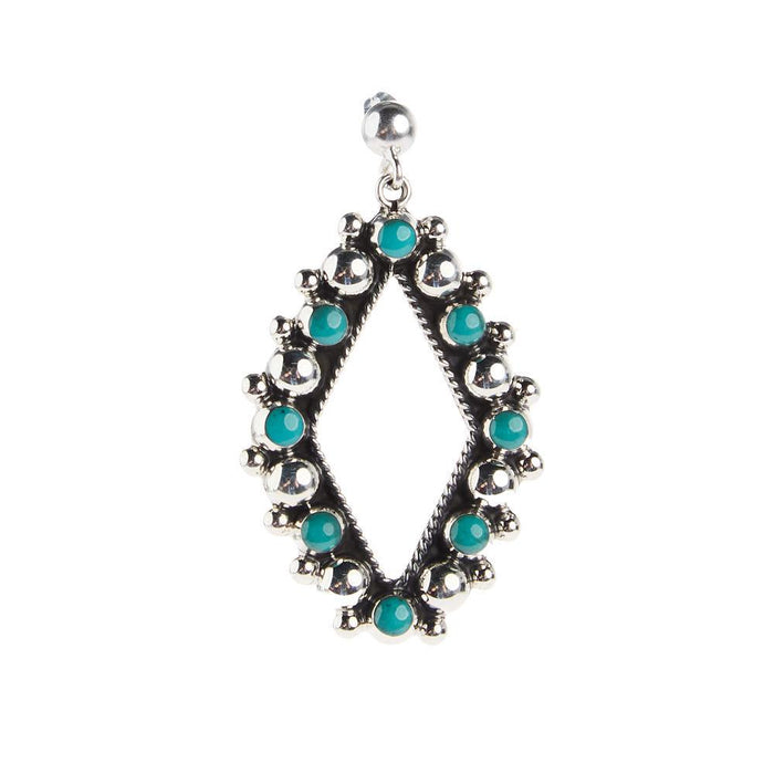 Large Reconstituted Stone Earrings