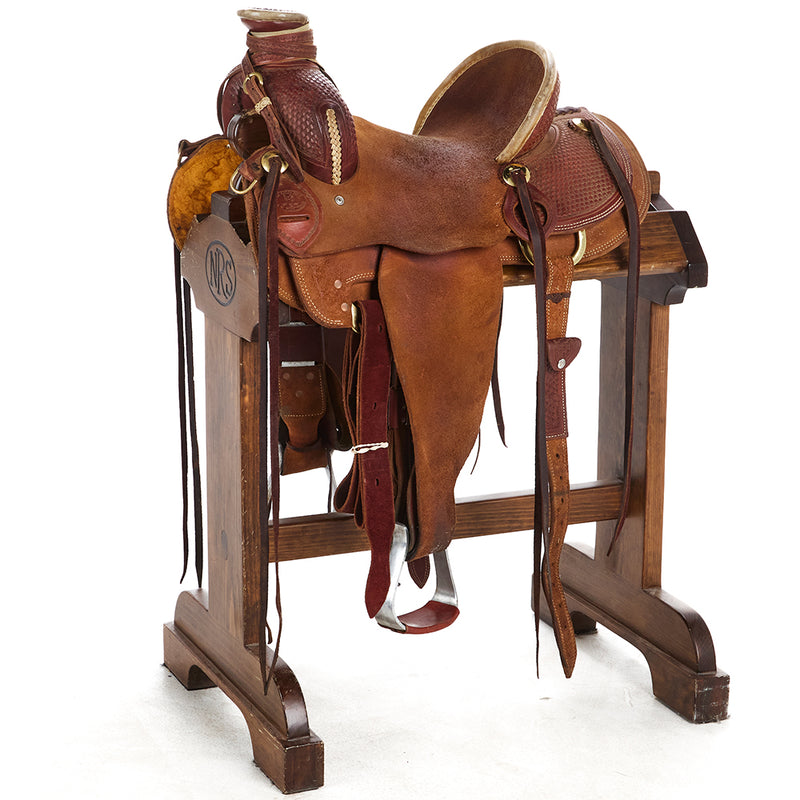 Used 14in Basket Stamp SRS Ranch Roper