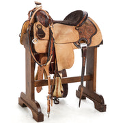 Used 15in Half Breed Sunflower All Around Saddle