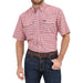 Men's Red Plaid Performance Shirt