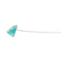 T5 Silver Medium to Large Turquoise Stone Metal Toothpick and Hat Accessory