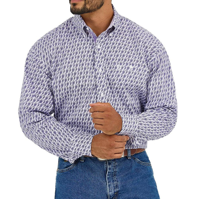 Men's George Strait Purple Shirt