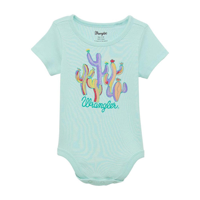 Girl's Teal Cactus Onesie