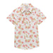 Girl's Short Sleeve White/Coral Shirt