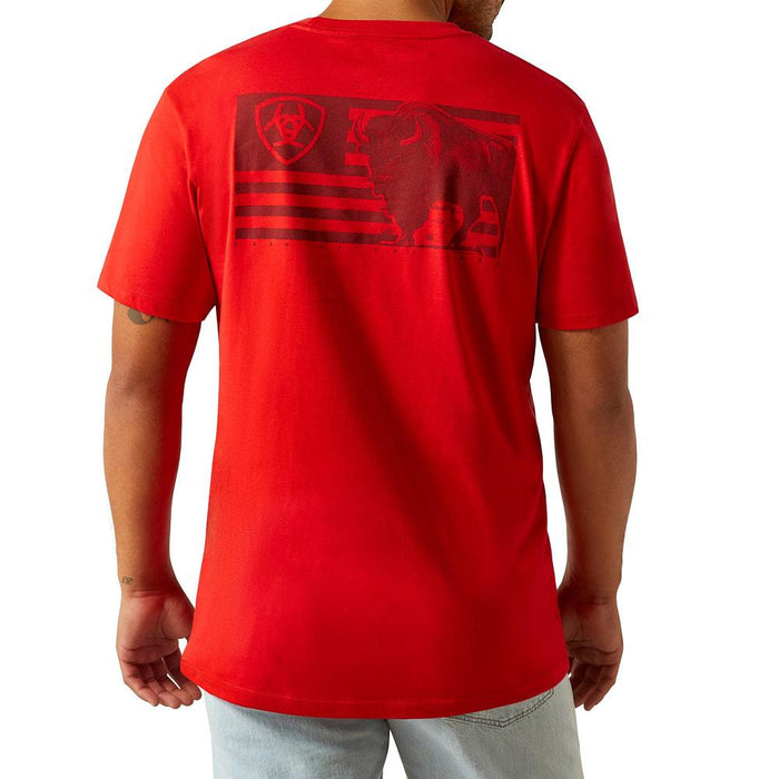 Men's Redline Etched Buffalo Flag Tee