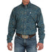 Men's Blue Paisley Classic Fit Shirt