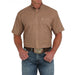 Men's Brown Print Arenaflex Short Sleeve Shirt