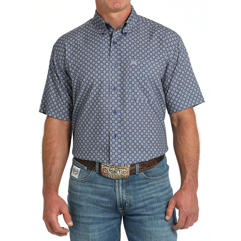 Men's Blue Arenaflex Short Sleeve Shirt