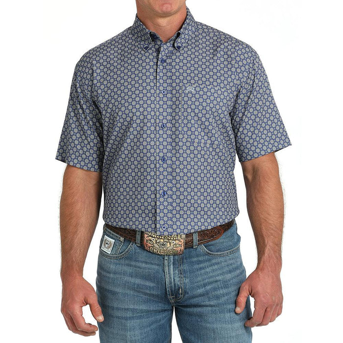 Men's Blue Arenaflex Short Sleeve Shirt