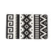 Black and White Southwest Anti-Fatigue Kitchen Floor Mat