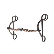 Two-Piece Twisted Copper Wire Snaffle Gag Bit