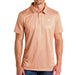 Men's Orange Geo Printed Polo