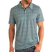 Teal Aztec Stripe Polo
