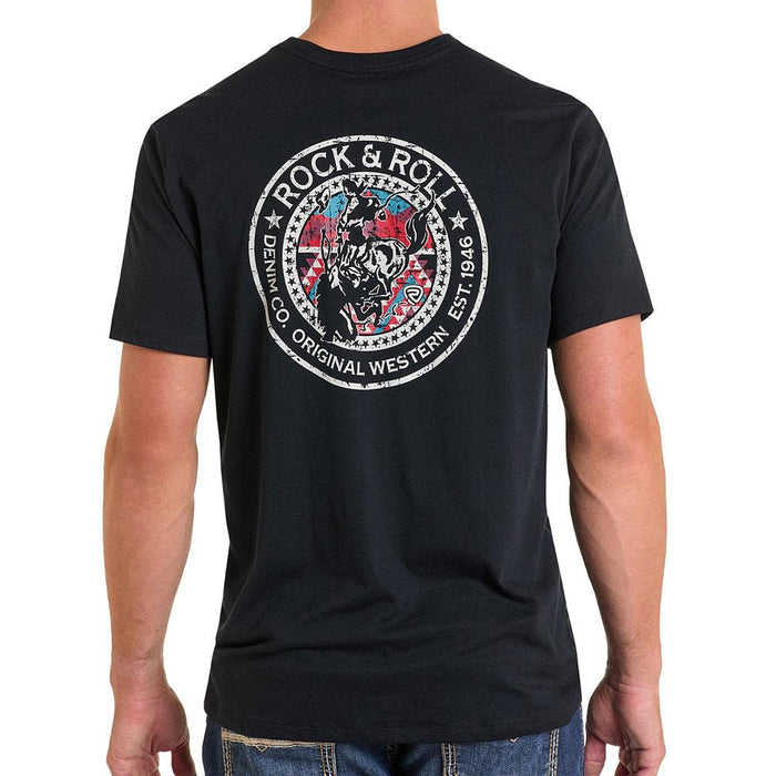 Men's Bronco Rider Black Tee