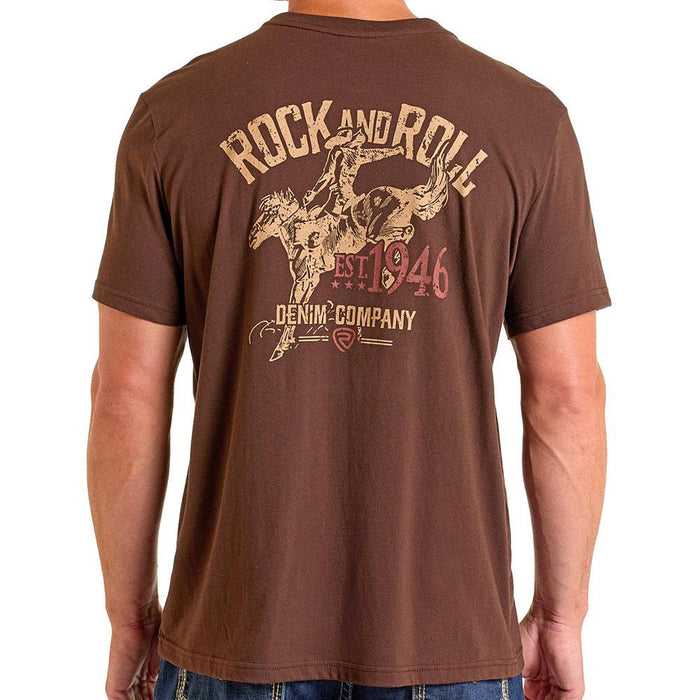 Men's Bronco Rider Brown T-Shirt