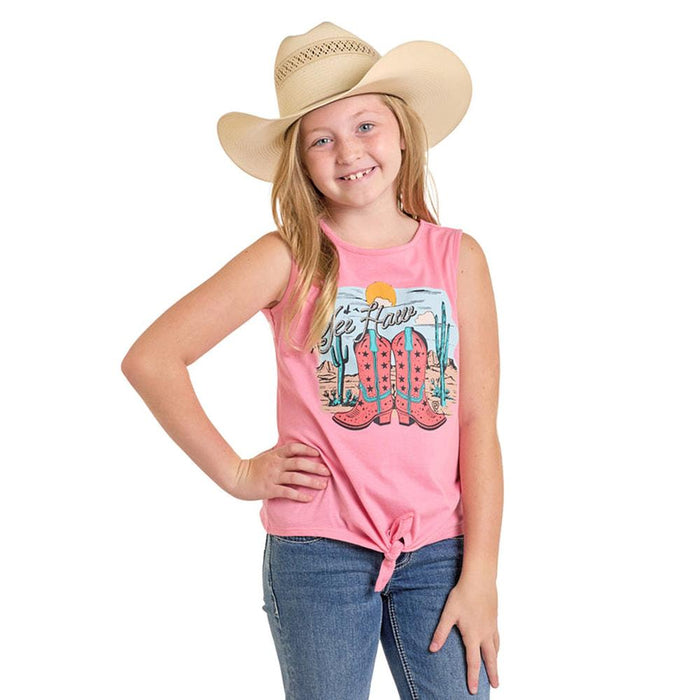 Girl's Pink Graphic Tee