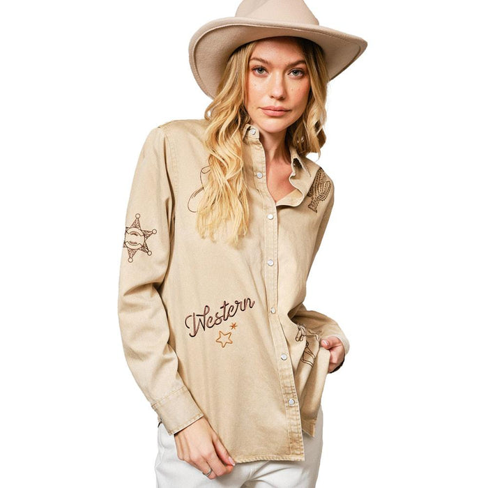 Women's Taupe Top