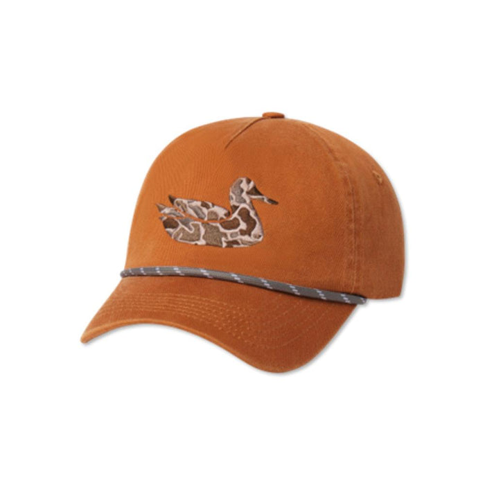 Burnt Orange Camo Duck Cap