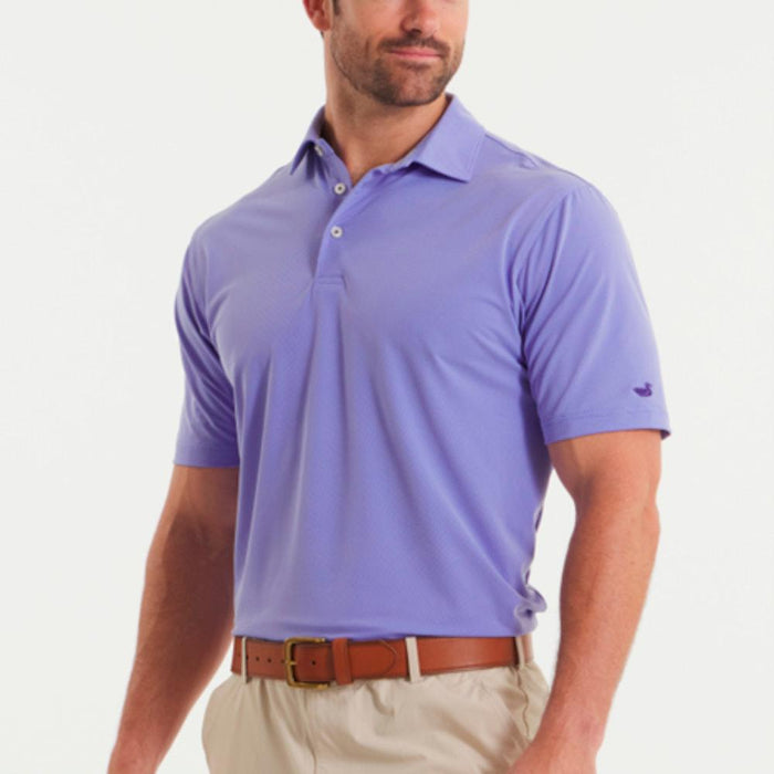 Men's Indigo Varsity Performance Polo