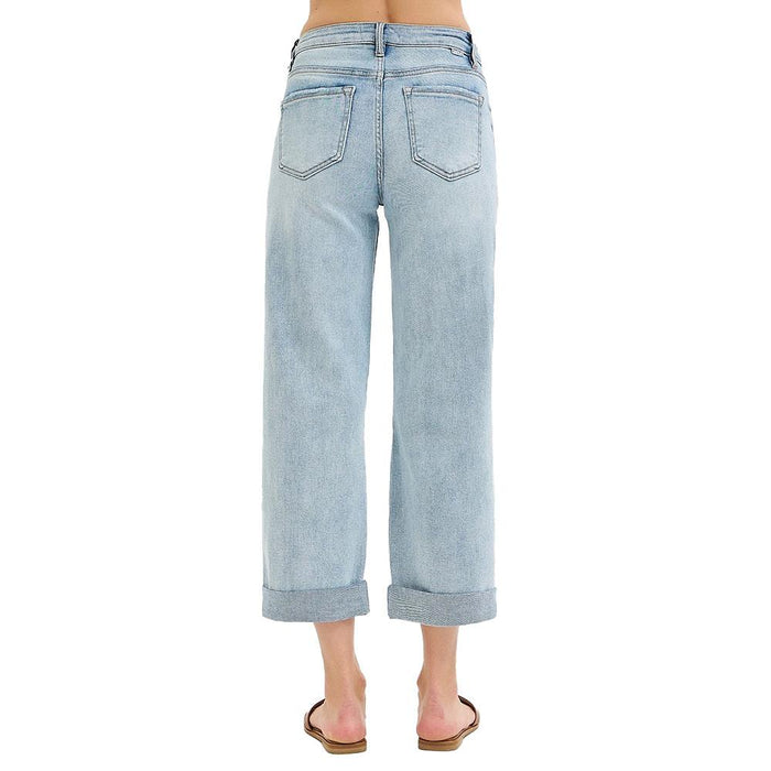Women's Light Boyfriend Cuff Jean