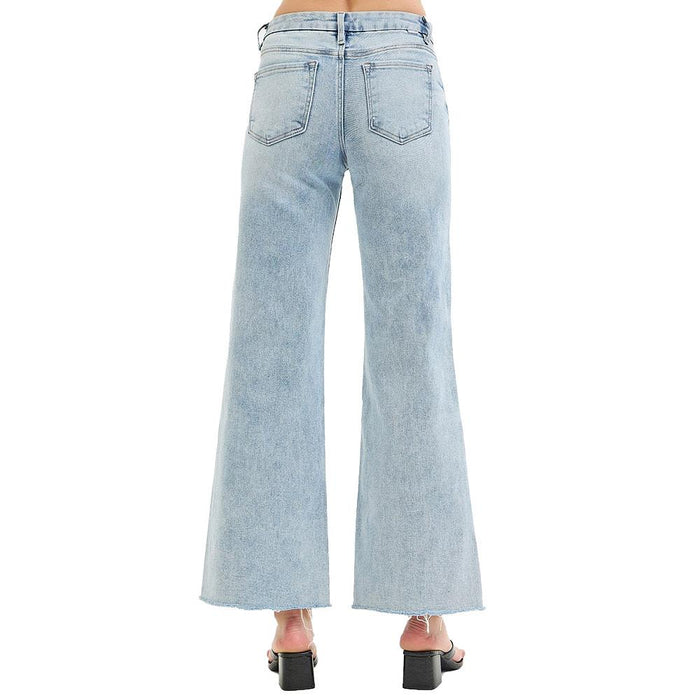 Women's Light Tummy Control Wide Leg Jeans