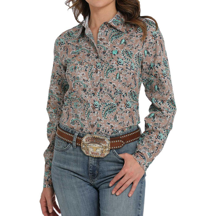 Women's Paisley Button Down Shirt