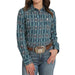 Women's Navy Printed ArenaFlex Shirt