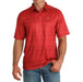 Men's Red Aztec Print Polo