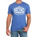 Men's Blue Logo Tee
