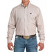 Men's Pink Print Long Sleeve Button Shirt