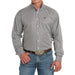 Men's Purple Stripe Long Sleeve Button Shirt