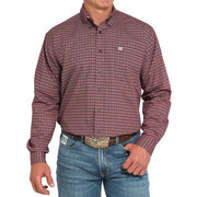 Men's Print Long Sleeve Button Shirt