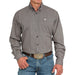 Men's Grey Long Sleeve Button Shirt