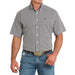 Men's White & Purple Short Sleeve Shirt