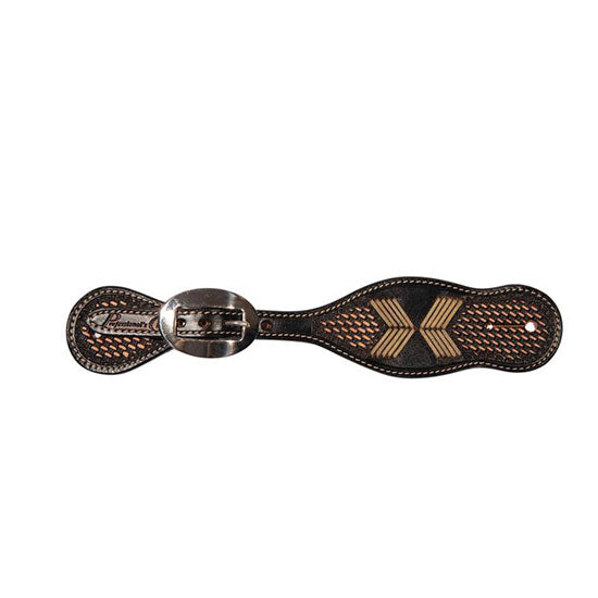 Professional's Arrowhead Rawhide Ladies Spur Straps