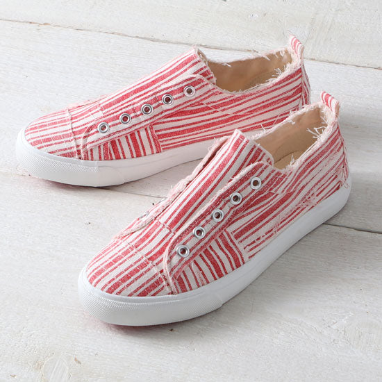 Red Stripe Babalu Shoes