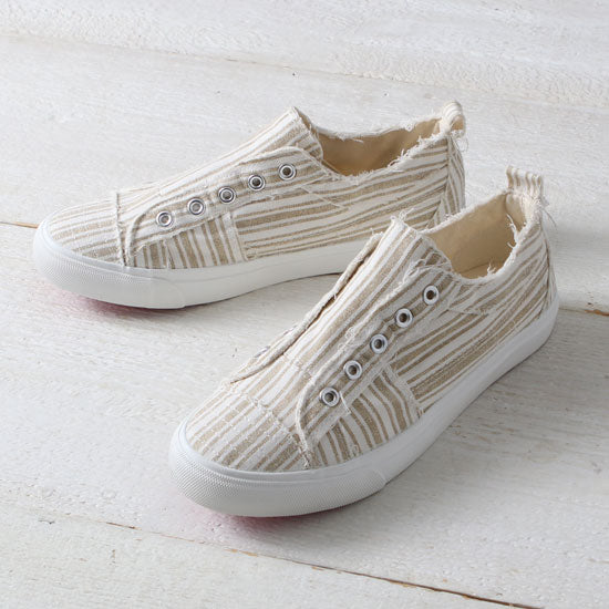 Tan Stripe Babalu Shoes