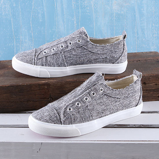 Grey Tweed Babalu Shoes