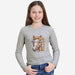 Girls' Floral Horse Top