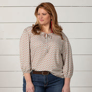 Women's Beth Beamin' In Light Blue Plus Top