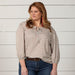 Women's Beth Beamin' In Light Blue Plus Top