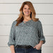 Women's Sadie Sweet In Sage Blue Plus Top