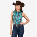 & Denim Ocean Aztec Top