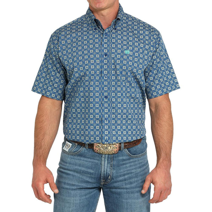 Men's Royal Blue Short Sleeve Shirt
