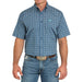 Men's Royal Blue Short Sleeve Shirt