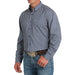 Men's Blue ArenaFlex Long Sleeve Button Shirt